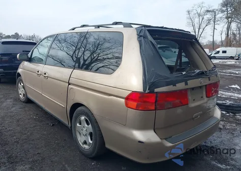 2001 Honda Odyssey Ex from USA, damaged, VIN 2HKRL18661H563636